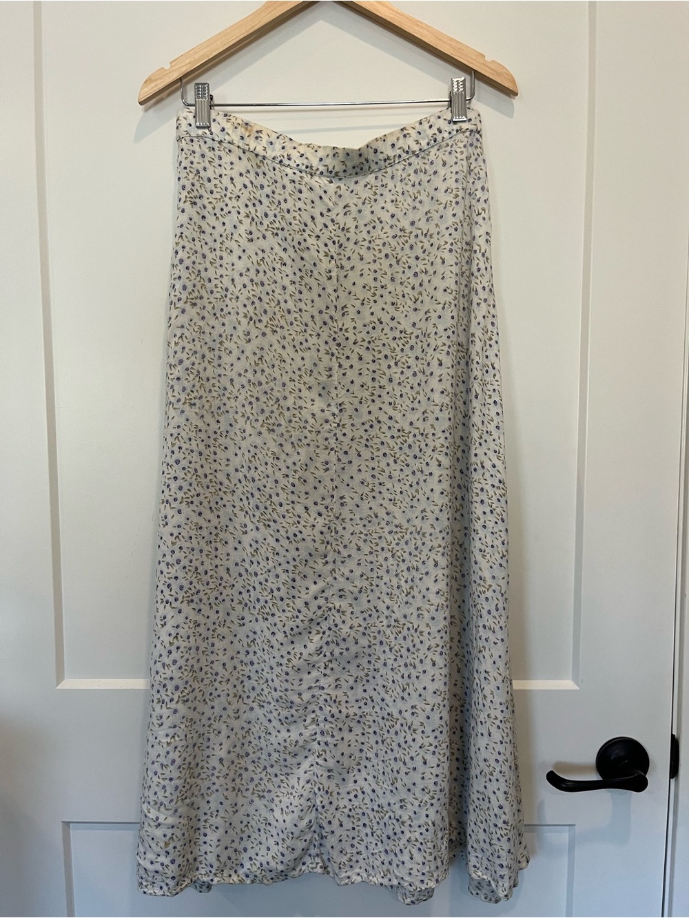 Vtg Honors ditsy floral midi cottagecore flowy coquette spring boho skirt sz M - Picture 7 of 11